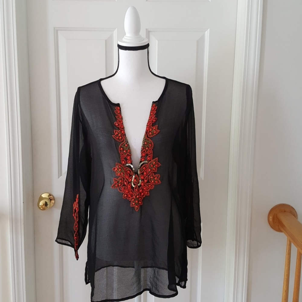 15:04 - Passport Embellished Swimsuit Coverup